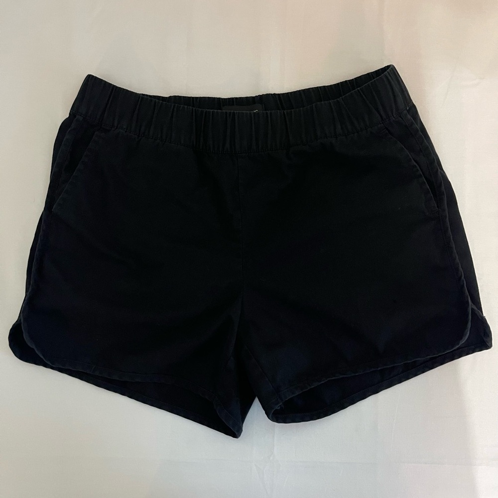 Banana Republic Black Cotton Shorts with Elastic Waistband Size XS